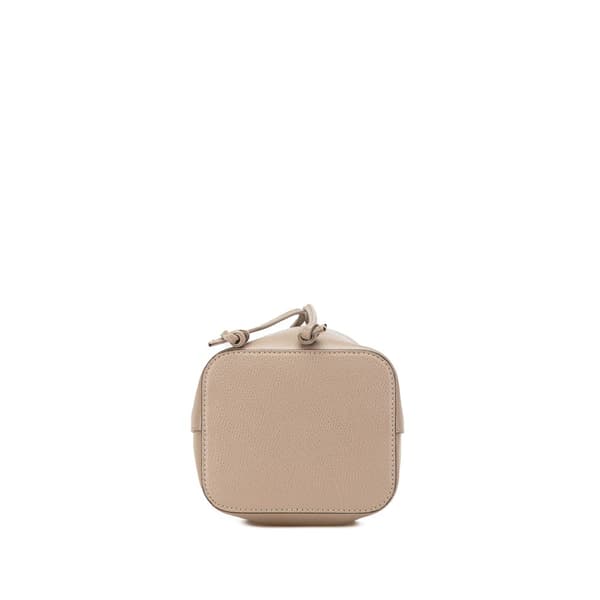 Pre-owned Fendi Mini Leather Mon Tresor Bucket Bag Brown
