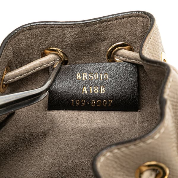Pre-owned Fendi Mini Leather Mon Tresor Bucket Bag Brown