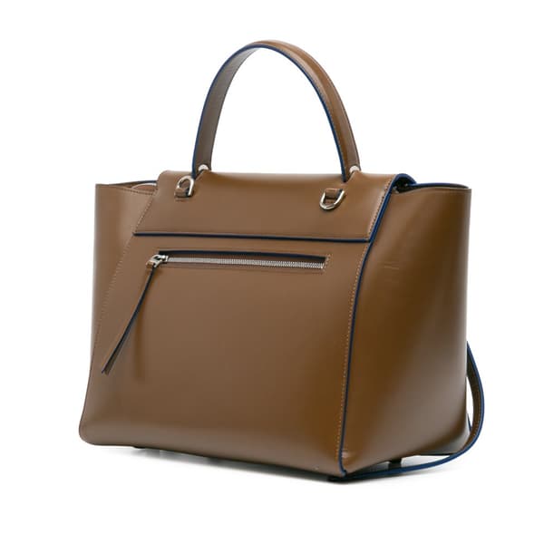 Pre-owned Celine Mini Leather Belt Bag Brown