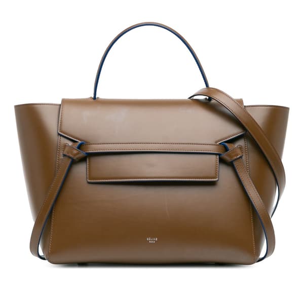 Pre-owned Celine Mini Leather Belt Bag Brown