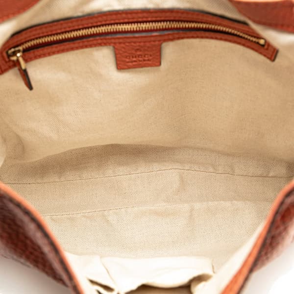 Pre-owned Gucci Medium Calfskin New Jackie Satchel Brown