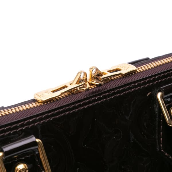 Pre-owned Louis Vuitton Monogram Vernis Alma PM Purple