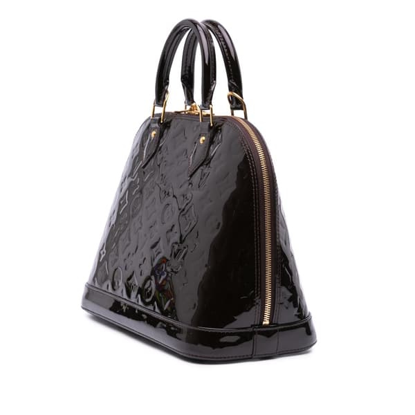 Pre-owned Louis Vuitton Monogram Vernis Alma PM Purple