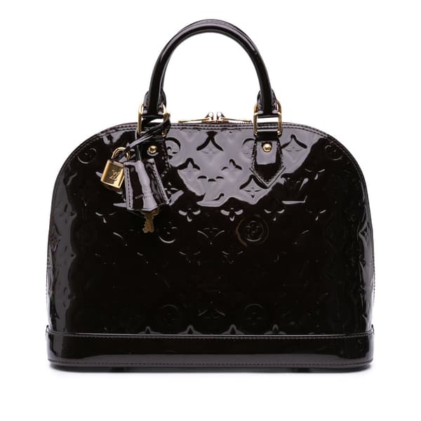 Pre-owned Louis Vuitton Monogram Vernis Alma PM Purple
