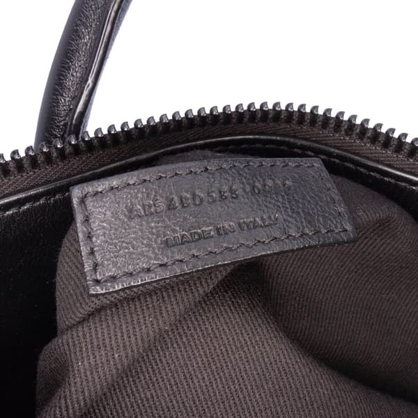Pre-owned Saint Laurent Textured Patent Sac De Jour North South Satchel Black