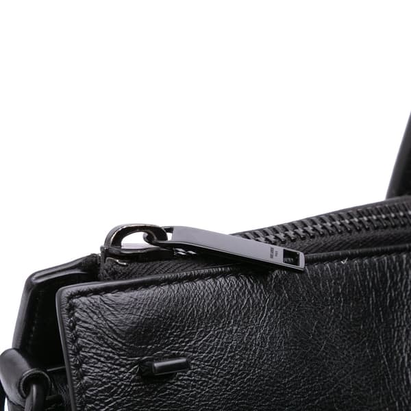 Pre-owned Saint Laurent Textured Patent Sac De Jour North South Satchel Black
