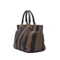 Miniatyrbilde 2 av 7: Pre-owned Fendi Pequin Canvas Handbag Brown