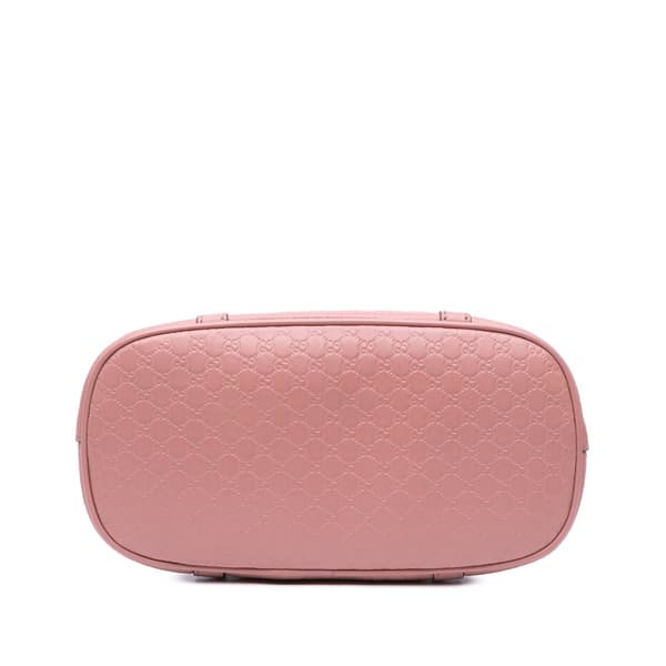 Pre-owned Gucci Mini Microguccissima Dome Satchel Pink