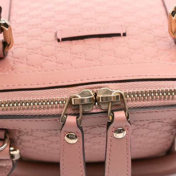 Pre-owned Gucci Mini Microguccissima Dome Satchel Pink