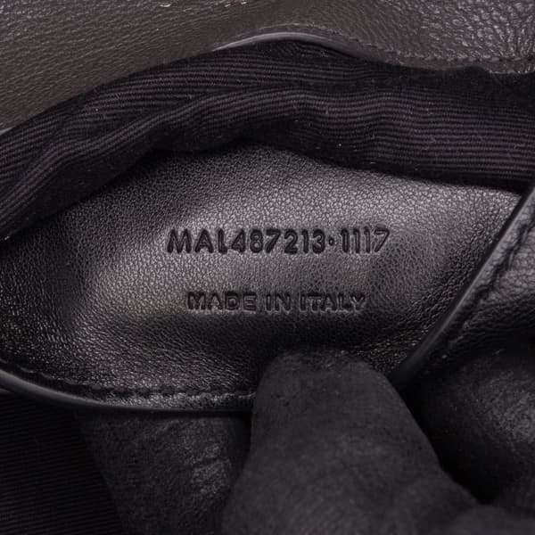 Pre-owned Saint Laurent Medium Monogram Chevron Sheepskin College Satchel Gray