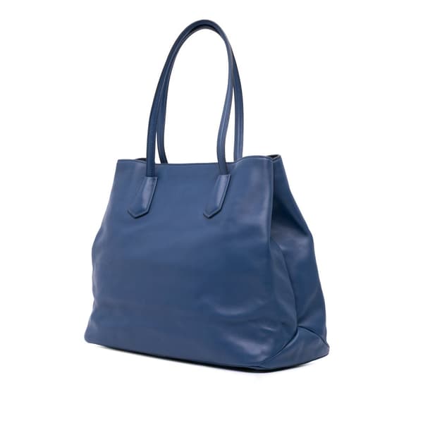 Pre-owned Prada Leather Satchel Blue