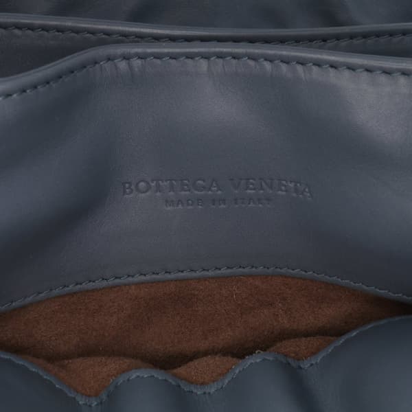 Pre-owned Bottega Veneta Mini Nappa Intrecciato Roma Satchel Blue