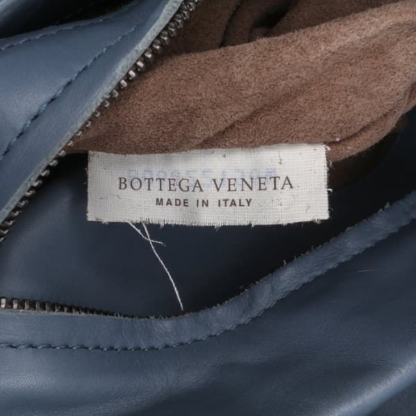Pre-owned Bottega Veneta Mini Nappa Intrecciato Roma Satchel Blue