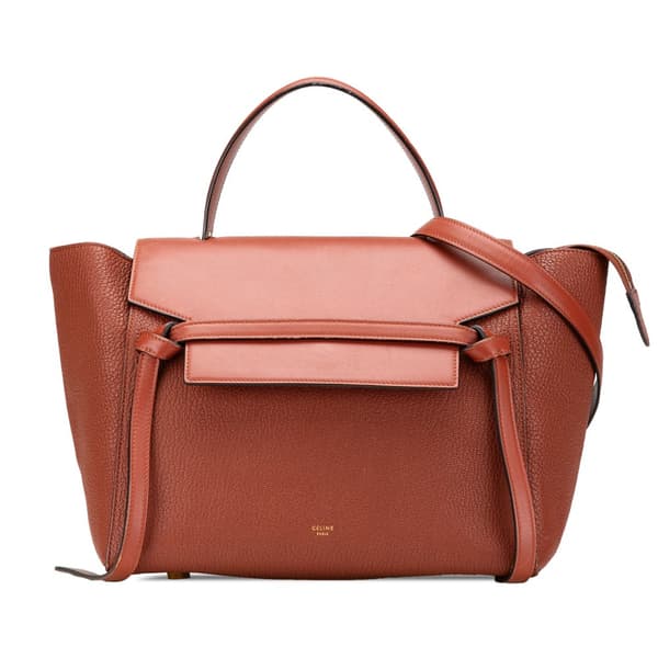 Pre-owned Celine Mini Goatskin Belt Bag Brown