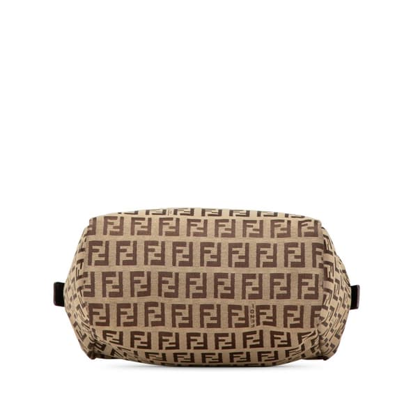 Pre-owned Fendi Zucchino Handbag  Brown