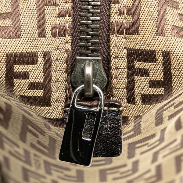 Pre-owned Fendi Zucchino Handbag  Brown