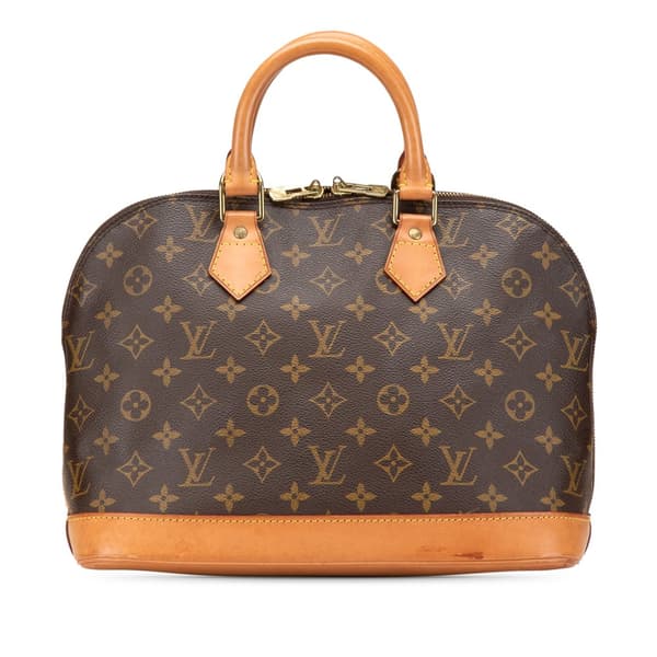 Pre-owned Louis Vuitton Monogram Alma PM Brown
