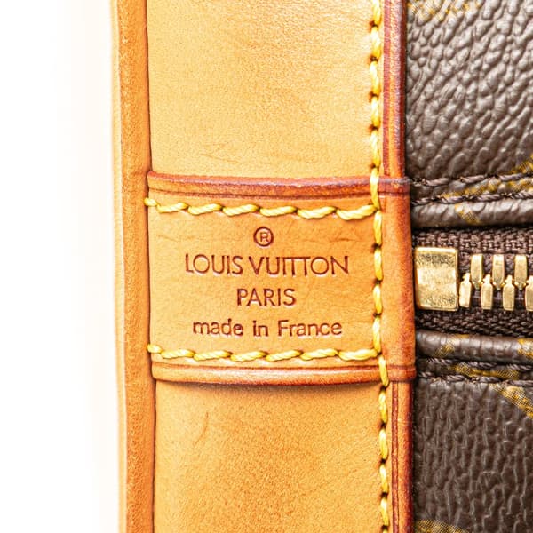 Pre-owned Louis Vuitton Monogram Alma PM Brown