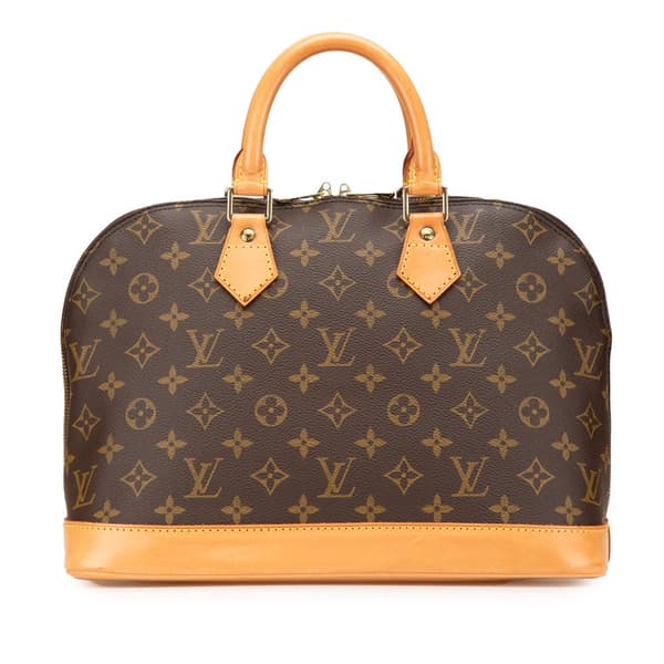 Pre-owned Louis Vuitton Monogram Alma PM Brown