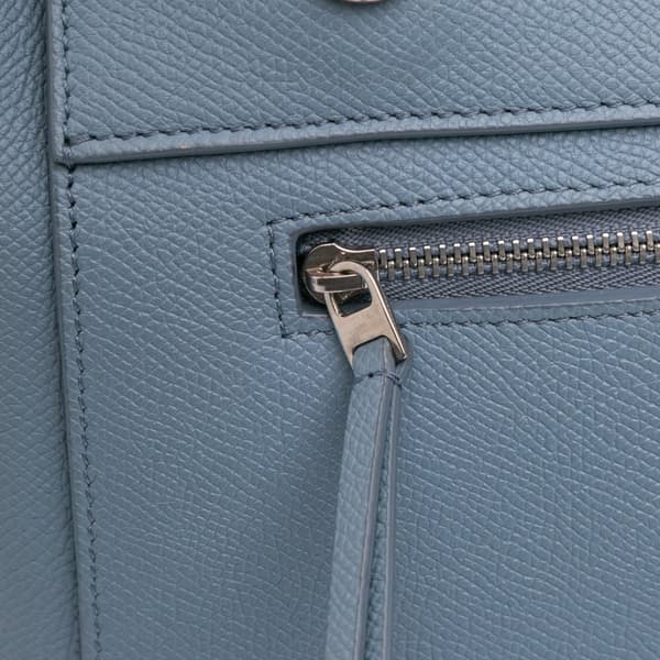 Pre-owned Celine Micro Grained Calfskin Belt Bag Blue