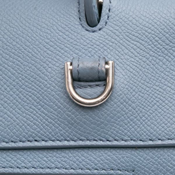 Pre-owned Celine Micro Grained Calfskin Belt Bag Blue