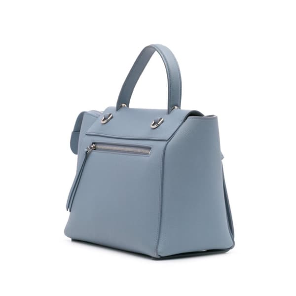 Pre-owned Celine Micro Grained Calfskin Belt Bag Blue