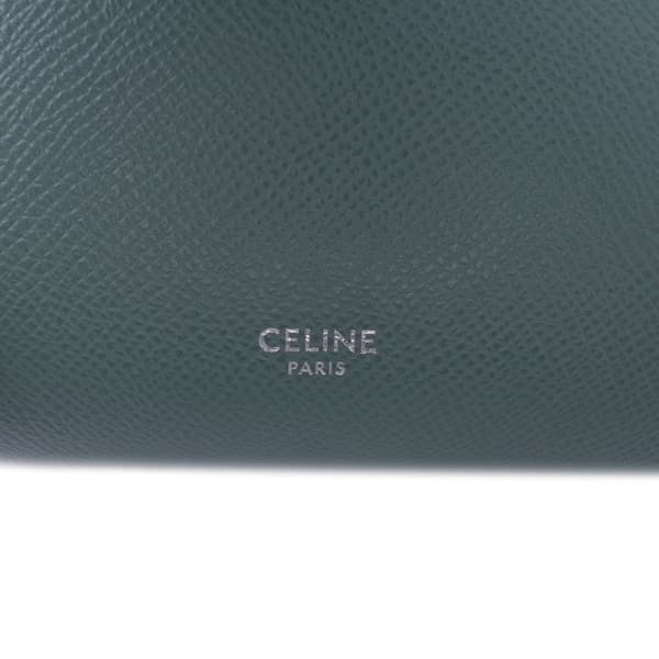Pre-owned Celine Nano Grained Calfskin Belt Bag Blue