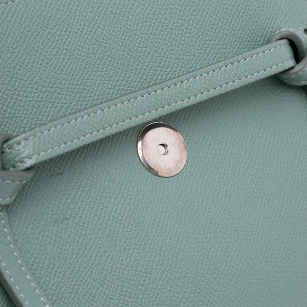Pre-owned Celine Nano Grained Calfskin Belt Bag Blue