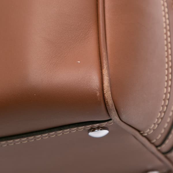 Pre-owned Burberry Small Smooth Calfskin Cube Satchel Brown