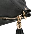 Miniatyrbillede 7 af 10: Pre-owned Gucci Large Pebbled Calfskin Soho Convertible Hobo Black