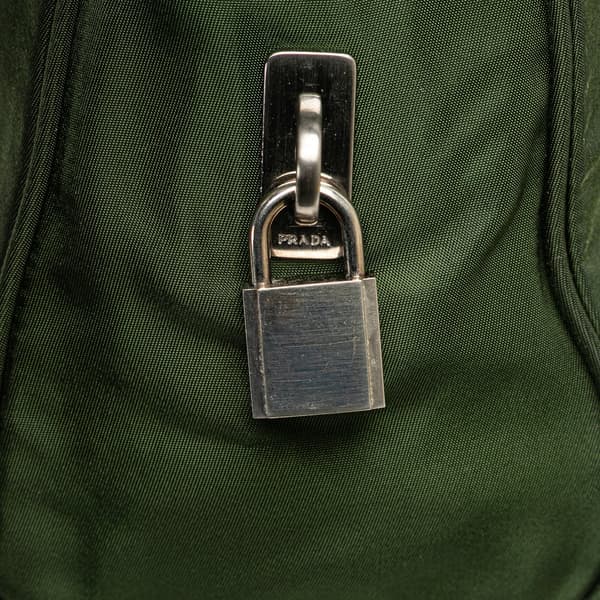 Pre-owned Prada Tessuto Handbag Green