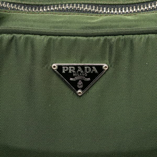 Pre-owned Prada Tessuto Handbag Green