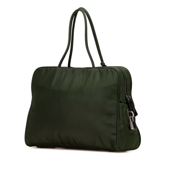 Pre-owned Prada Tessuto Handbag Green