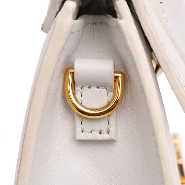 Pre-owned Jacquemus Leather Le Chiquito White