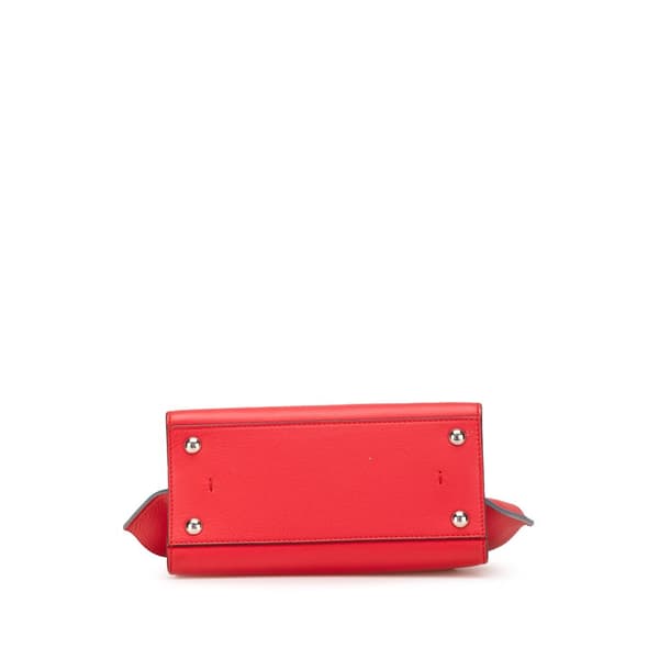 Pre-owned Fendi Mini Calfskin 3Jours Satchel Red