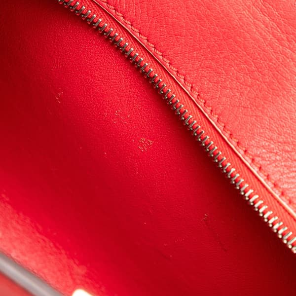 Pre-owned Fendi Mini Calfskin 3Jours Satchel Red