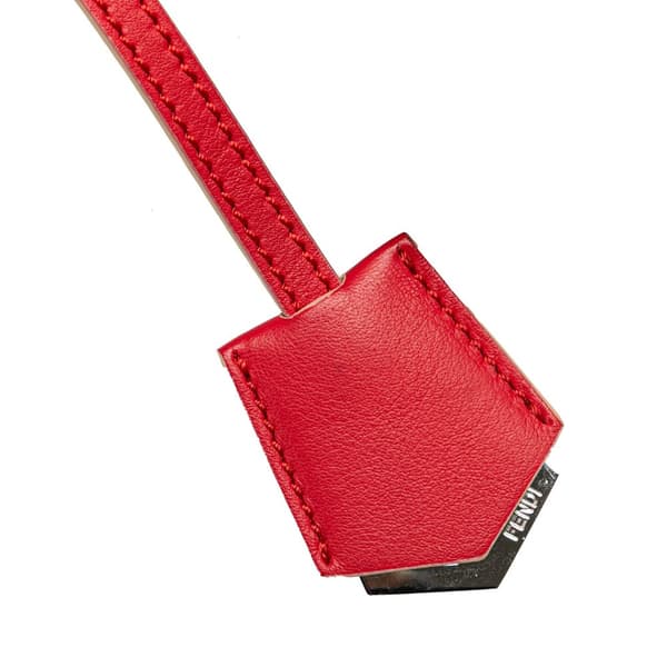 Pre-owned Fendi Mini Calfskin 3Jours Satchel Red