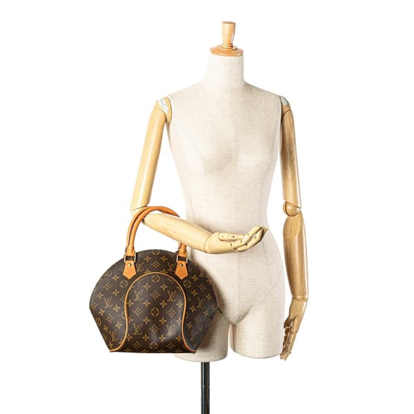 Pre-owned Louis Vuitton Monogram Ellipse PM Brown