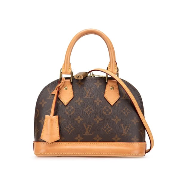 Pre-owned Louis Vuitton Monogram Alma BB Brown