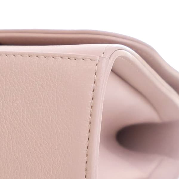 Pre-owned Chanel Small Quilted Grained Calfskin Label Click Flap Pink