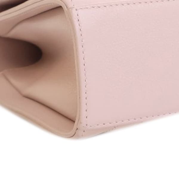 Pre-owned Chanel Small Quilted Grained Calfskin Label Click Flap Pink