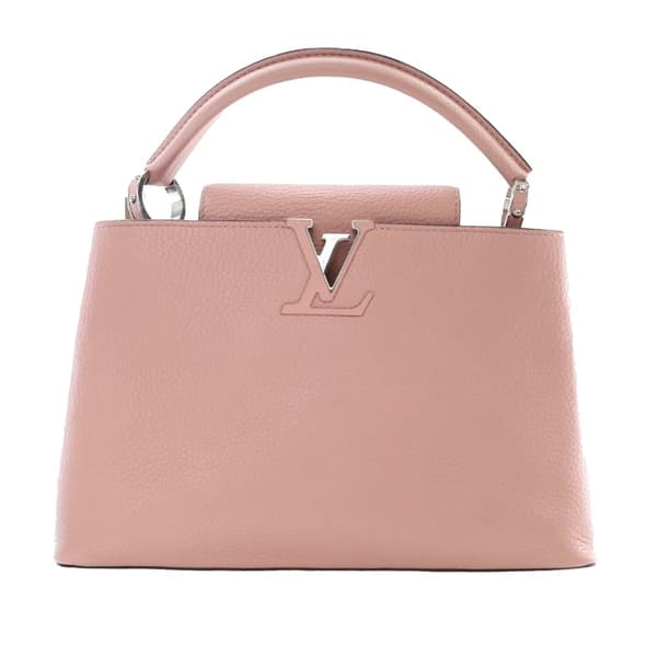 Pre-owned Louis Vuitton Taurillon Capucines PM Pink