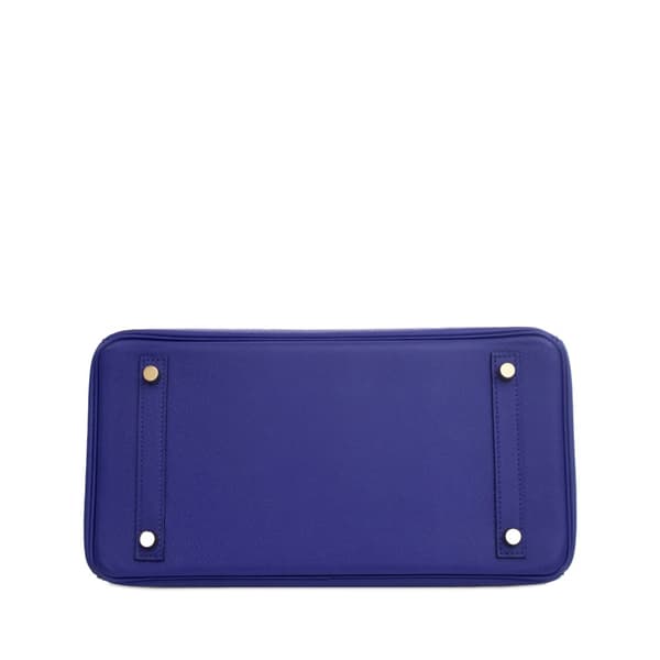 Pre-owned Hermès Epsom Birkin Retourne 30 Blue