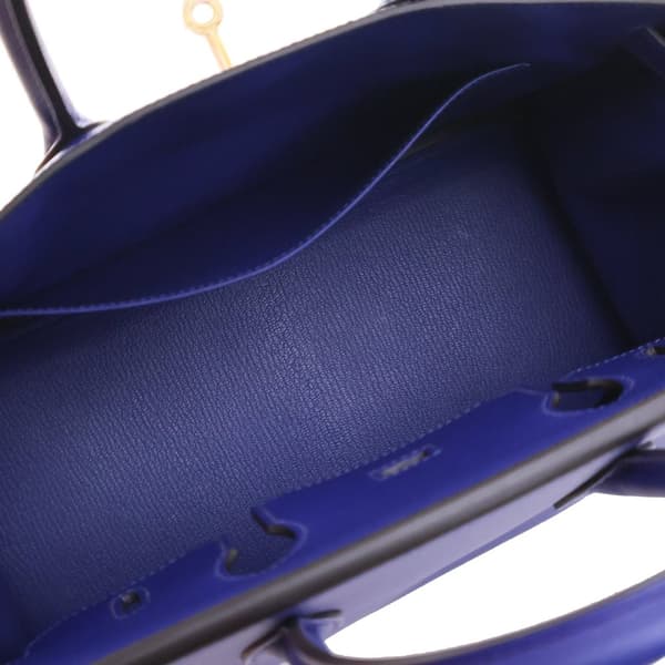 Pre-owned Hermès Epsom Birkin Retourne 30 Blue