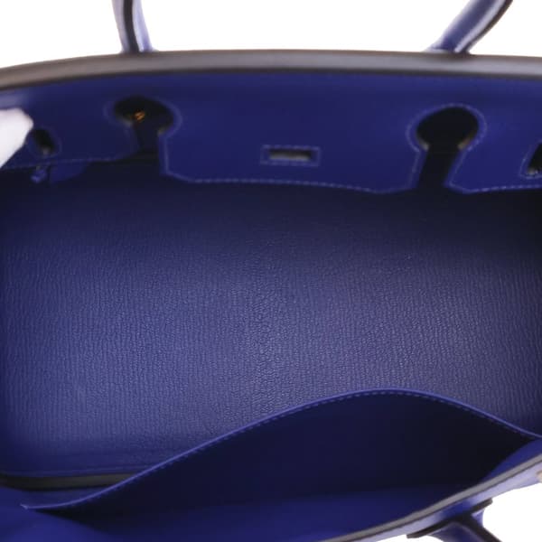 Pre-owned Hermès Epsom Birkin Retourne 30 Blue