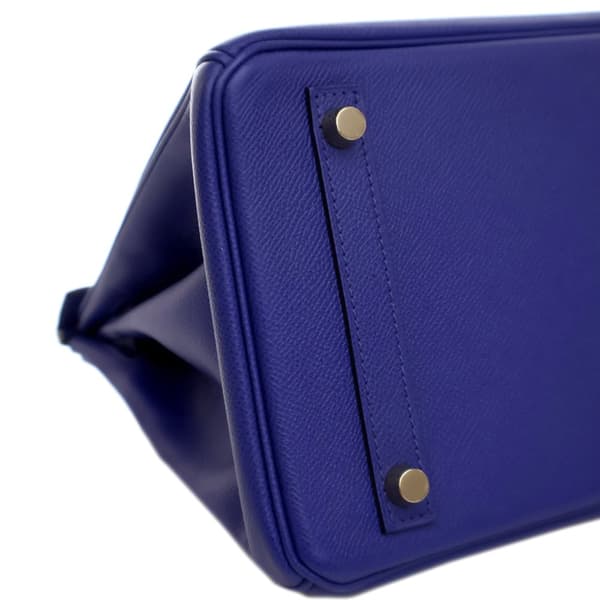 Pre-owned Hermès Epsom Birkin Retourne 30 Blue