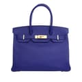 Miniatyrbilde 1 av 10: Pre-owned Hermès Epsom Birkin Retourne 30 Blue