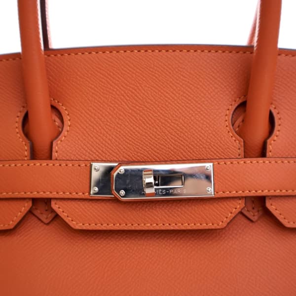 Pre-owned Hermès Epsom Birkin Retourne 30 Orange