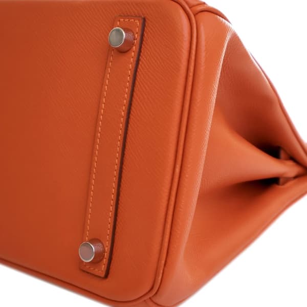 Pre-owned Hermès Epsom Birkin Retourne 30 Orange