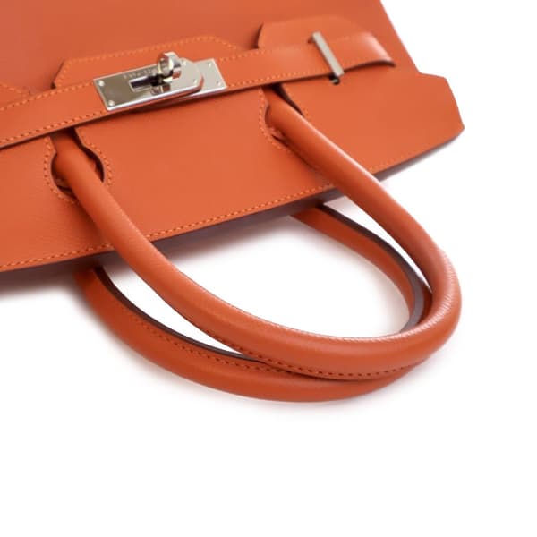 Pre-owned Hermès Epsom Birkin Retourne 30 Orange